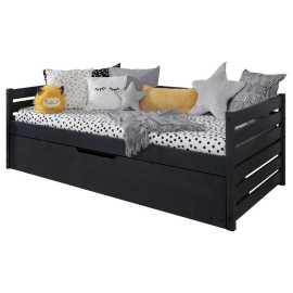 MID.YOU POSTEĽ S ÚLOŽNÝM PRIESTOROM, 90/200 cm sivá.