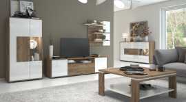 Obývacia izba freya - dub halifax/biela.

 

Zostava nábytku Freya ponúka aj bohatý úložný priestor.

 

Obývacia izba Freya sa skladá z týchto produktov:


	Vitrína s osvetlením Freya – 77x150x41cm (š, v, h)
	Televízny stolík s osvetlením Freya – 180x47x41cm (š, v, h)
	Nástenný panel Freya – 108x82x20cm (š, v, h)
	Široká komoda Freya - 180x97x41cm (š, v, h)
	Konferenčný stolík Freya – 90x45x88cm (š, v, h).



Všetok nábytok patriaci do kolekcie Freya nájdete nižšie v súvisiacich produktoch.