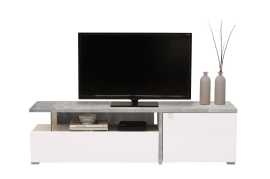 Televízny stolík drago - beton/biela.

 

Pod priestrannou hornou doskou v dekore betónu sa nechází otvorená police.

 

Rozmery televízneho stolíku Drago sú 160,5x44,5x40cm (š, v, h)

 

Ďalšiu inšpiráciu pre zariadenie obývacej izby nájdete v súvisiacich produktoch nižšie.